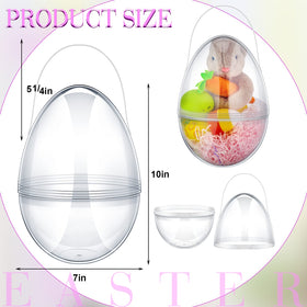 Funtery Easter eggs with handles, easy to carry and hang decor.