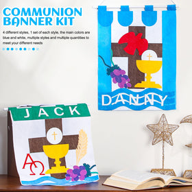 Funtery banner accessories set with chalices and crosses
