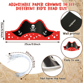 Funtery pirate hats are perfect for Halloween, cosplay, and stage props