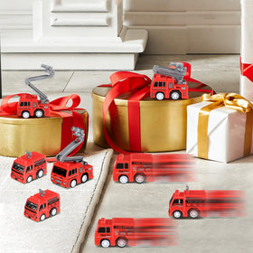 Funtery party favors fire truck toys ideal for gift bags and celebrations.