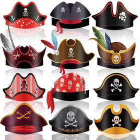 Funtery pirate hat ensemble in 12 styles for a playful party look