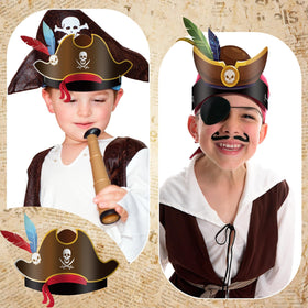 Funtery hats double as cheerful photo booth props for seaside parties