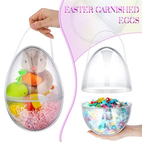 Funtery transparent egg shells reveal surprises, perfect for DIY crafts.