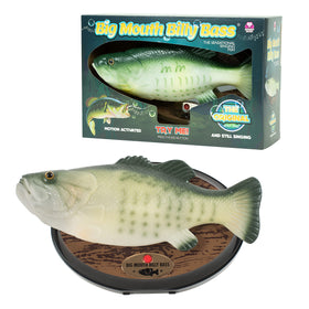 Funtime Gifts Gemmy Billy Bass setup and storage demonstration.