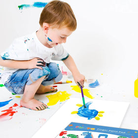 Daycare or homeschool setting using Funto paper for kid crafts