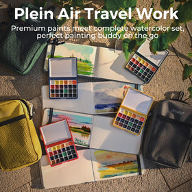 Funto Magnetic Grip and Clip helps secure tools during travel painting.