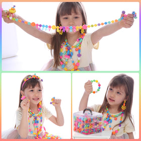 Funtopia Pop Beads creative jewelry-making activity ideal for screen-free fun