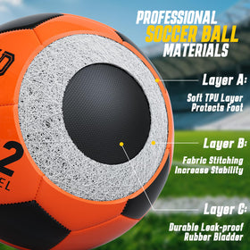 Funvip rechargeable LED glow soccer ball ready for halftime recharge