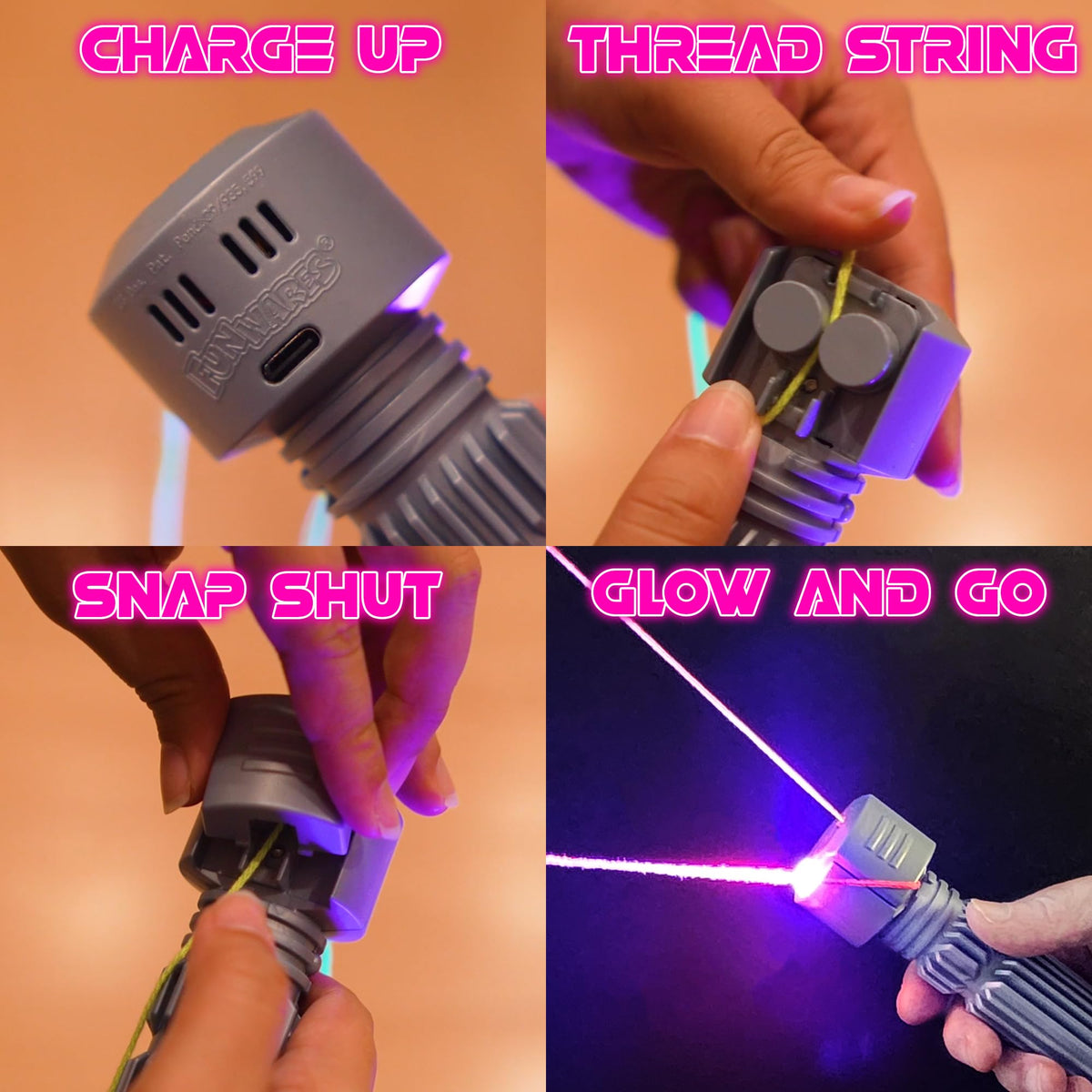 Funwares String Thing built in blacklight highlights stunning visual effects