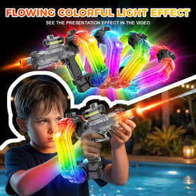 Funwee electric water gun 750cc tank in action