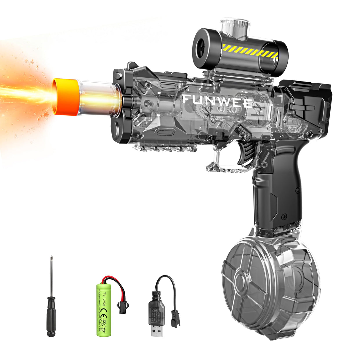 Funwee electric water gun battery-operated blast for outdoor play