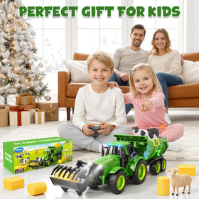 Funwee RC Farm Tractor lithium batteries support long play sessions.