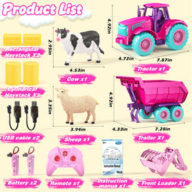 Funwee RC tractor ABS material close-up shows durability