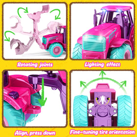 Funwee RC tractor haystacks help kids load and unload