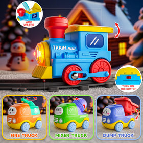 Funwee Steam Track engineering vehicles spark hands-on building fun