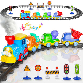 Funwee Steam Track locomotive with lights for immersive play