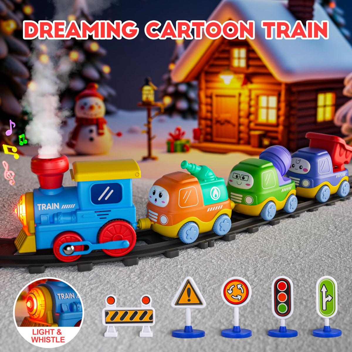 Funwee Steam Track traffic signs guide imaginative adventures