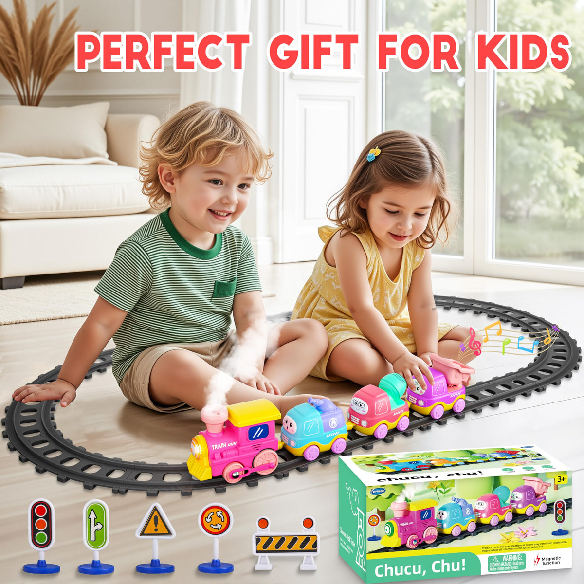 Funwee straight tracks ensure stable, reliable train setups.