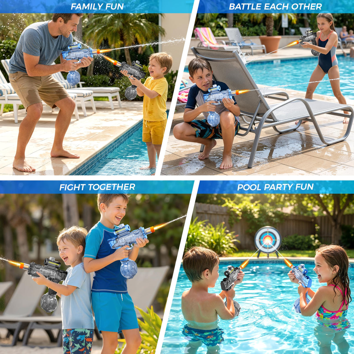 Funwee USB charger included for easy recharge and continuous fun