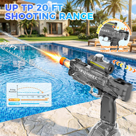 Funwee water gun light-up model enhances visibility during outdoor water fights