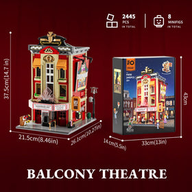 FUNWHOLE Balcony-Theatre 26x32 baseplate supports modular expansion.
