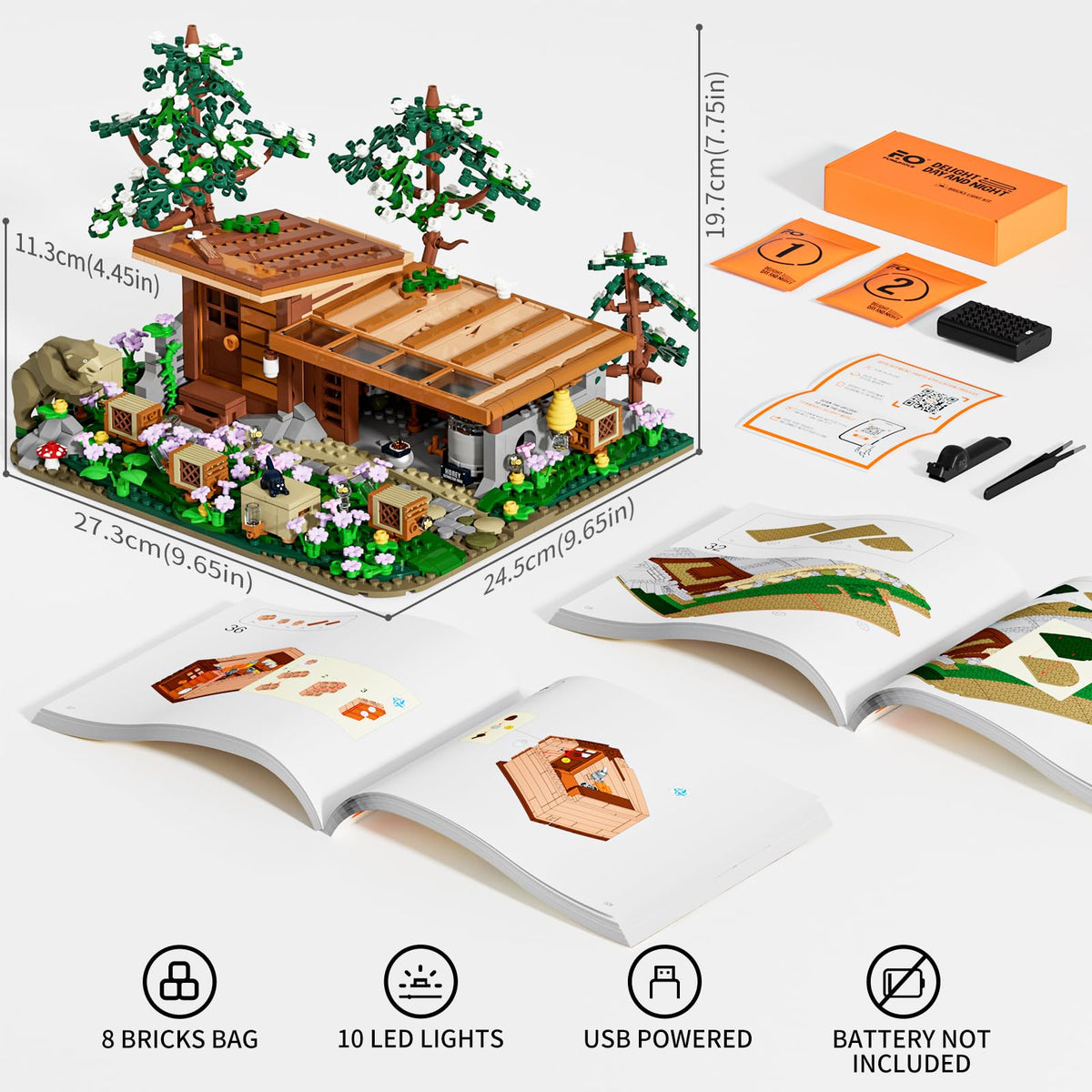 FUNWHOLE Bee-Farm animal miniatures enrich any miniature farm scene.