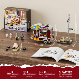 FUNWHOLE Chili Dog Trailer compact display-ready piece doubles as collectible décor.