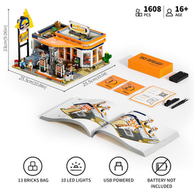 FUNWHOLE storefront shelves and checkout counter support immersive shopping play.