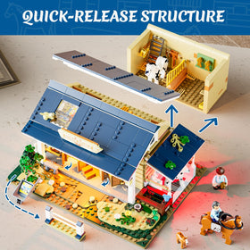 FUNWHOLE horses minifigures are posable for saddling, grooming, and lifelike scenes.