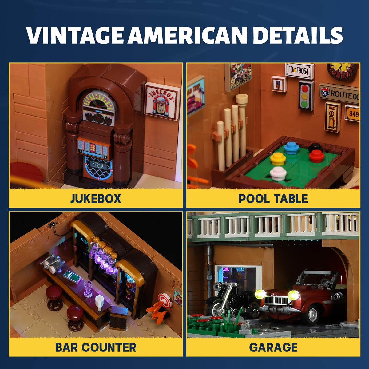 FUNWHOLE glowing liquor cabinet highlights vintage bar aesthetics and ambiance.