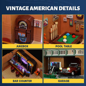 FUNWHOLE glowing liquor cabinet highlights vintage bar aesthetics and ambiance.