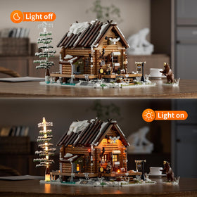 FunWHOLE Hunting Cabin oil lamps glow for realistic dioramas and displays