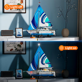 FUNWHOLE La Brisa masthead light, adds realistic sailing ambiance to collections.