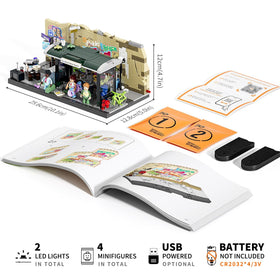 FUNWHOLE Lighting accessories for bus stop with independent battery packs