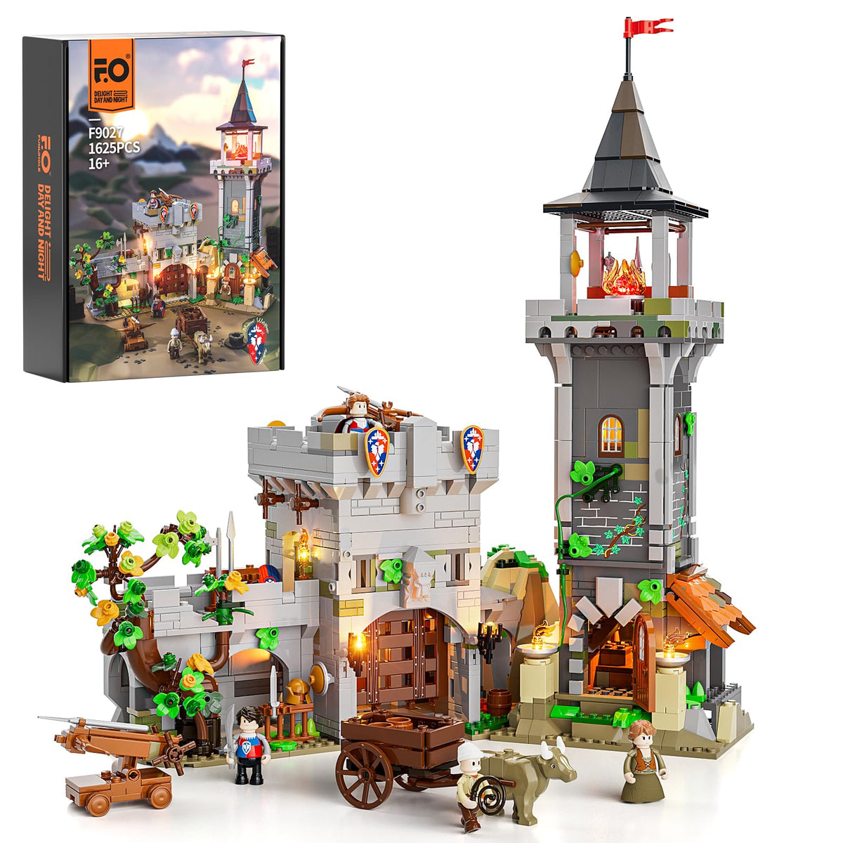 FUNWHOLE Medieval Watchtower exterior for authentic castle display and home decor