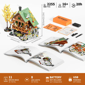 FUNWHOLE Nature Landscape-integration showcases harmonious design with surrounding poplars and hillside.