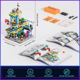 FunWhole Police Car Set demonstrates power supply integration for extended layouts