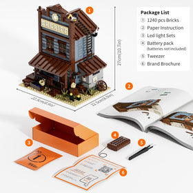 Funwhole Sheriff's Office false front design captures period architecture charm
