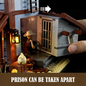 Funwhole Sheriff's Office quick lift-off roof allows easy access for play