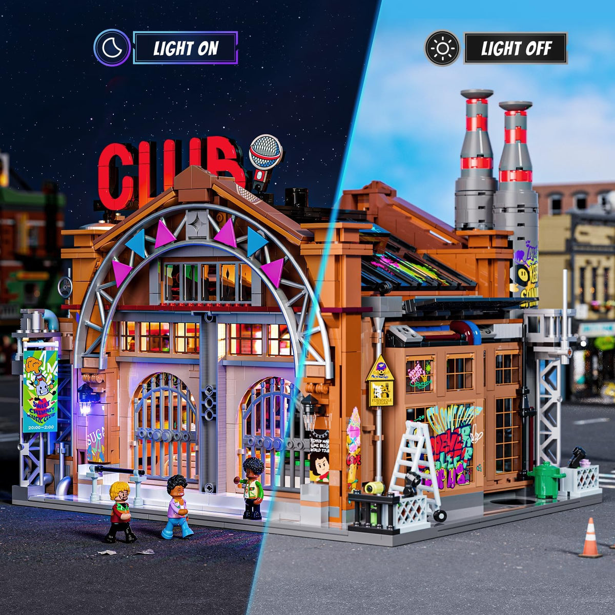 FUNWHOLE Street Fusion Music Club interior shows accessible design and modular viewing.