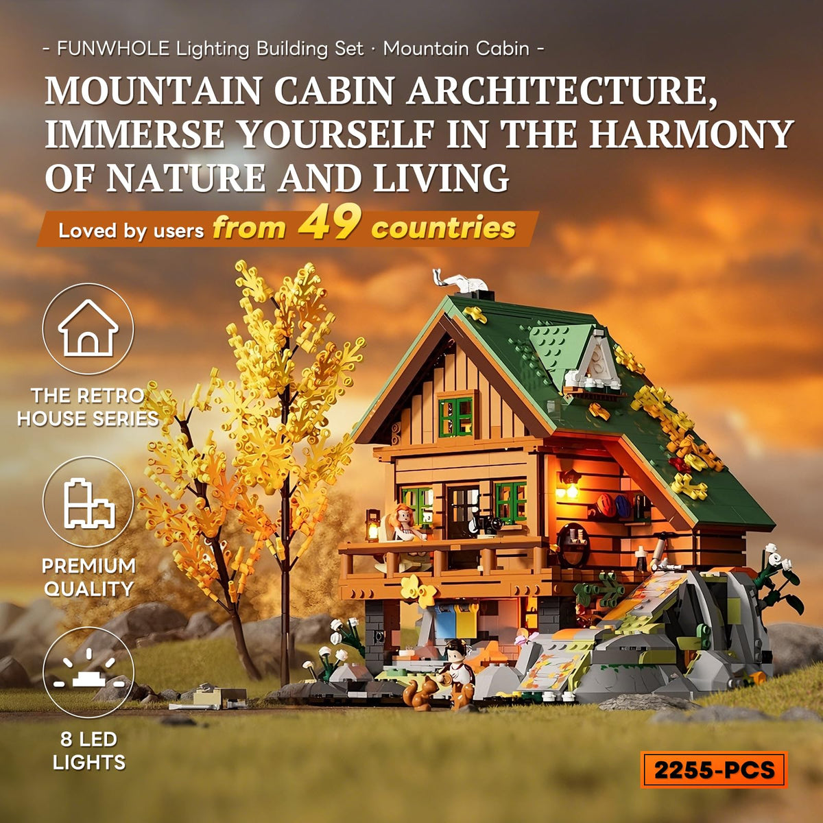 FUNWHOLE Treehouse Lighting-detail highlights warm LEDs creating cozy, inviting atmosphere.
