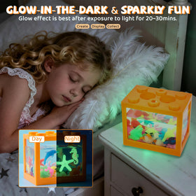 Funwins glow in the dark gels add nighttime play possibilities.