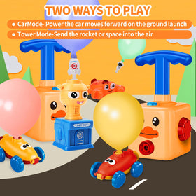 FunWISH balloon inflation action shown by piston press.