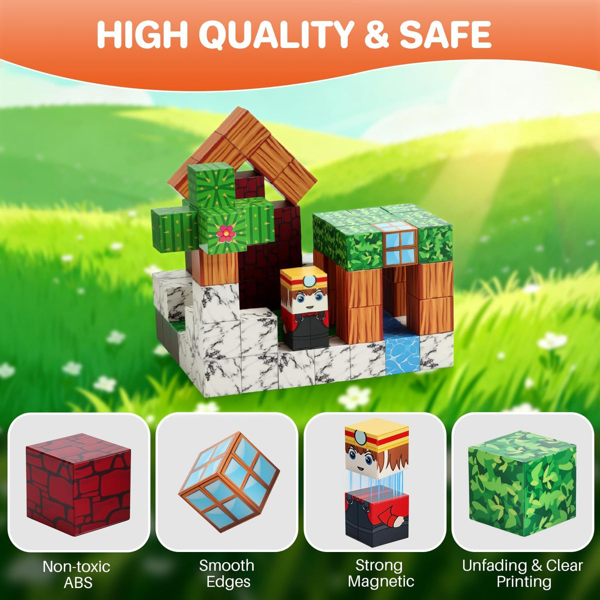 FUNYKICH durable blocks withstand repeated assembly for long-lasting use.