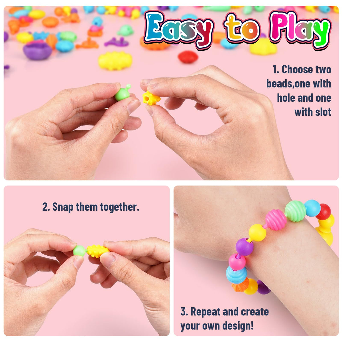 FUNZBO 520+ bracelet design kit enables quick wearable art.