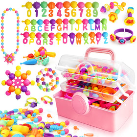 FUNZBO 850pcs pop beads pack for kids crafts and wearable art.