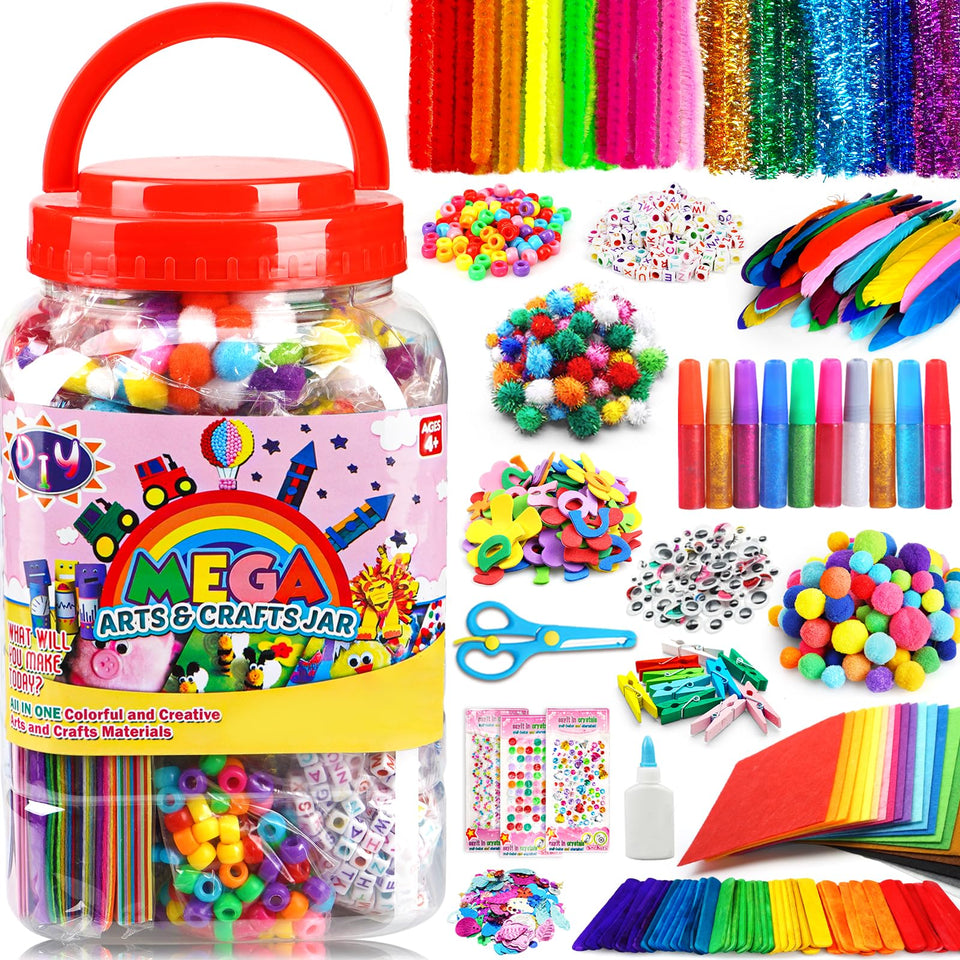 FUNZBO glitter glue sticks brighten crafts and are easy to use.