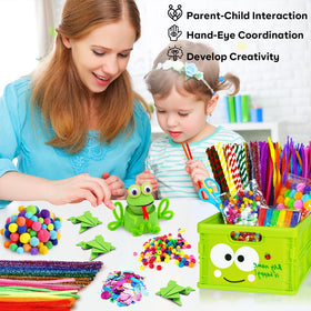 FUNZBO Mother's Day craft kit with googly eyes to add playful character.