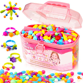 FUNZBO pop beads colorful collection for kids' jewelry crafting and imaginative play.