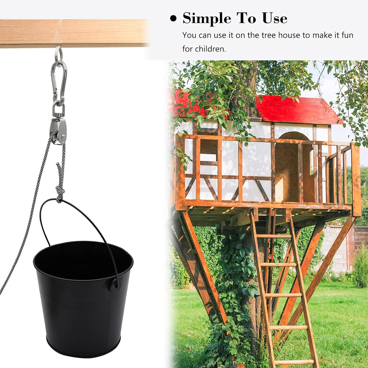 Durable FUQUN setup supports backyard DIY playground projects.